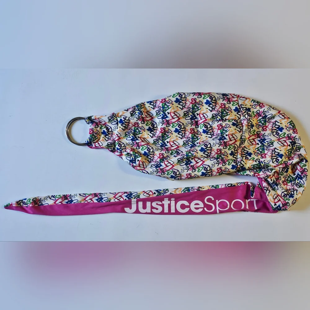 Dog Cat Small Pet Sling Carrier Bag Colorful Graffiti Print JUSTICE Up To 12 Lbs